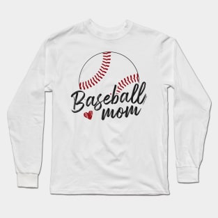 Baseball Mom Love - © Graphic Love Shop Long Sleeve T-Shirt